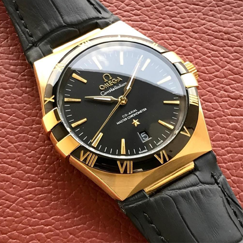 omega constellation co axial master chronometer 41 mm rose gold black omega constellation co axial master chronometer 41 mm rose gold black