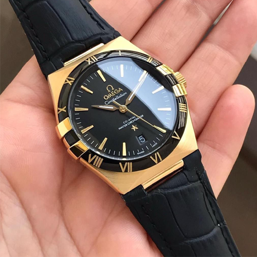 omega constellation co axial master chronometer 41 mm rose gold black omega constellation co axial master chronometer 41 mm rose gold black