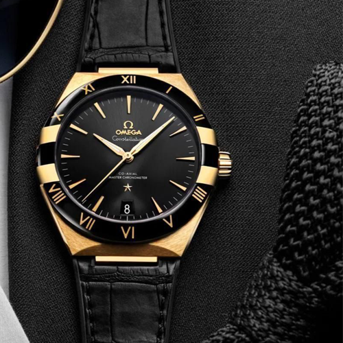 omega constellation co axial master chronometer 41 mm rose gold black omega constellation co axial master chronometer 41 mm rose gold black