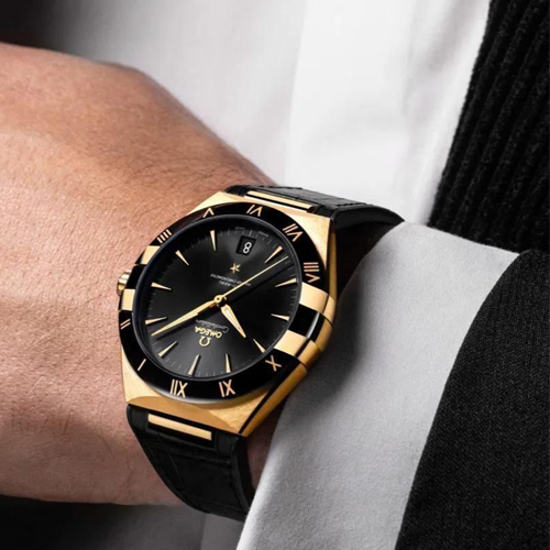 omega constellation co axial master chronometer 41 mm rose gold black omega constellation co axial master chronometer 41 mm rose gold black