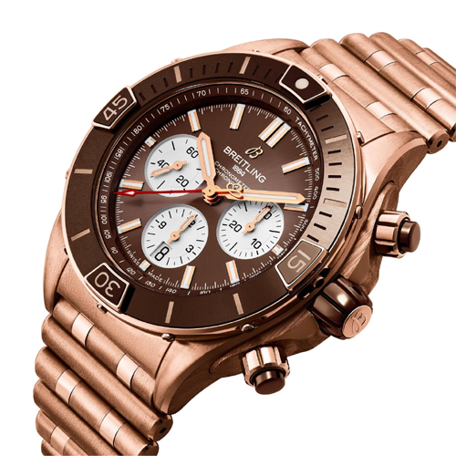 breitling super chronomat rose gold brown mens watch breitling super chronomat rose gold brown mens watch
