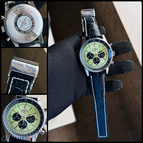 breitling stylish navitimer b01 black green breitling stylish navitimer b01 black green