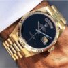 rolex yellow gold onyx day date watch rolex yellow gold onyx day date watch