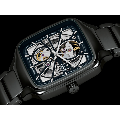 rado true square automatic open heart