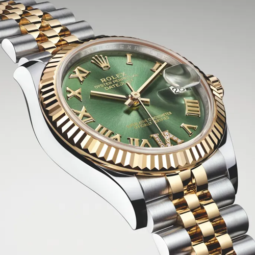 rolex oyster perpetual datejust 31 green dial