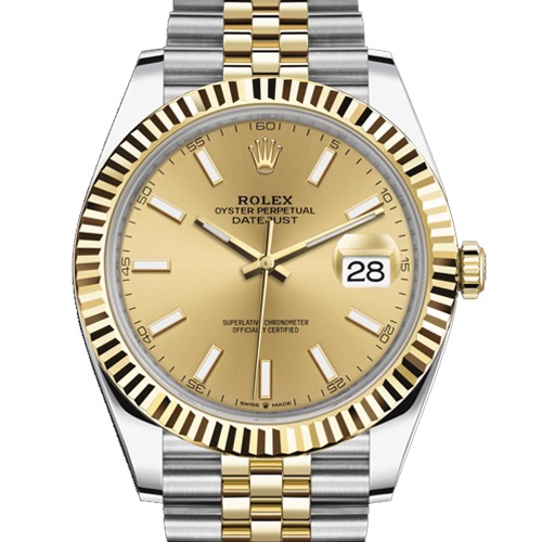 rolex datejust men oystersteel and yellow gold