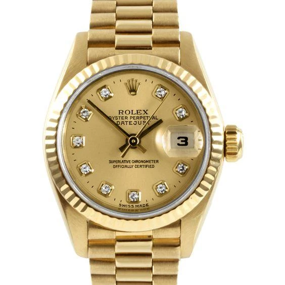 rolex date just full gold diamond 8866 women rolex date just full gold diamond 8866 women